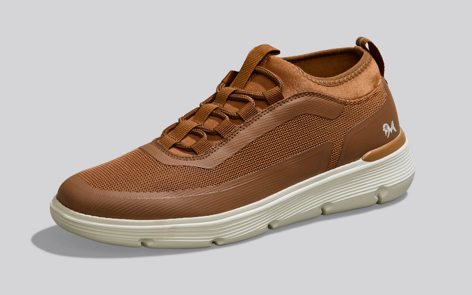 Mid-Top Sneakers Tan-Ivory - Main Image