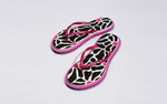 Printed Flip Flops in Black for Trending Style