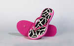 Printed Flip Flops in Black for Trending Style
