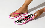 Printed Flip Flops in Black for Trending Style