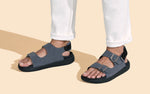 PureWhoosh Duo Glides Sandals in Grey for Daily Use