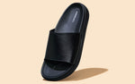 Purewhoosh Slides Sandals in Black for Daily Use