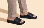 Purewhoosh Slides Sandals in Black for Daily Use