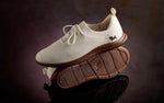 ReLive Knit Sneakers in Tusk Ivory / Brown Sole for Signature Style
