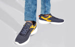 Striking Strides Sneakers in Grey for Chunky Style