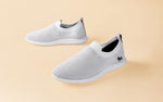 Spotlight Slip Ons in Brilliant White for Casual Wear