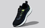 Trendy Casuals Sneakers in Black-Neon Green for Casual Wear