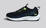 Trendy Casuals Sneakers in Black-Neon Green for Casual Wear