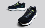 Trendy Casuals Sneakers in Black-Neon Green for Casual Wear