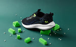 Trendy Casuals Sneakers in Black-Neon Green for Casual Wear