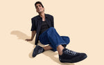 The Urban Knits Sneakers in Black for Retro Style