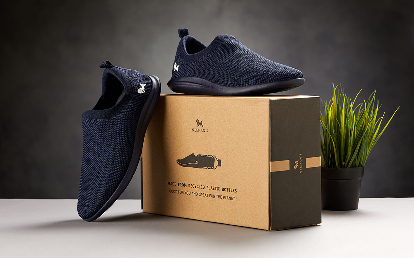 ReLive Knit Slip Ons Dawn Blue