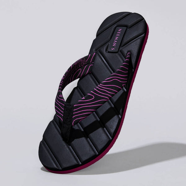 Womens purple flip flops on sale
