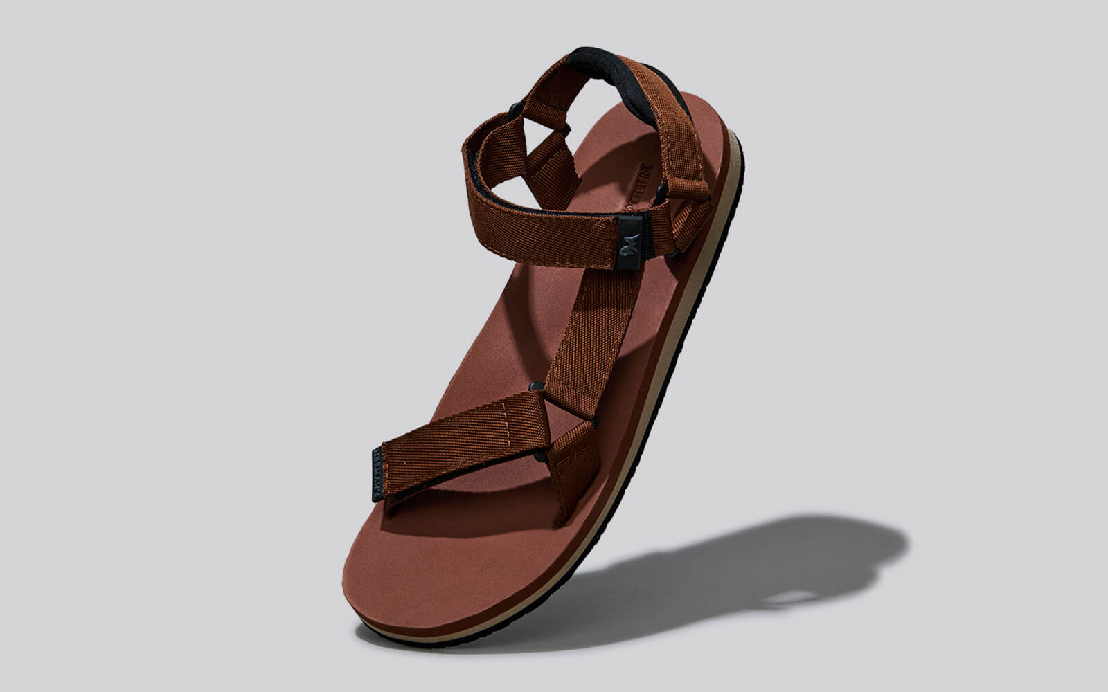 Airy Strap Sandals Brown-Black - Main Image