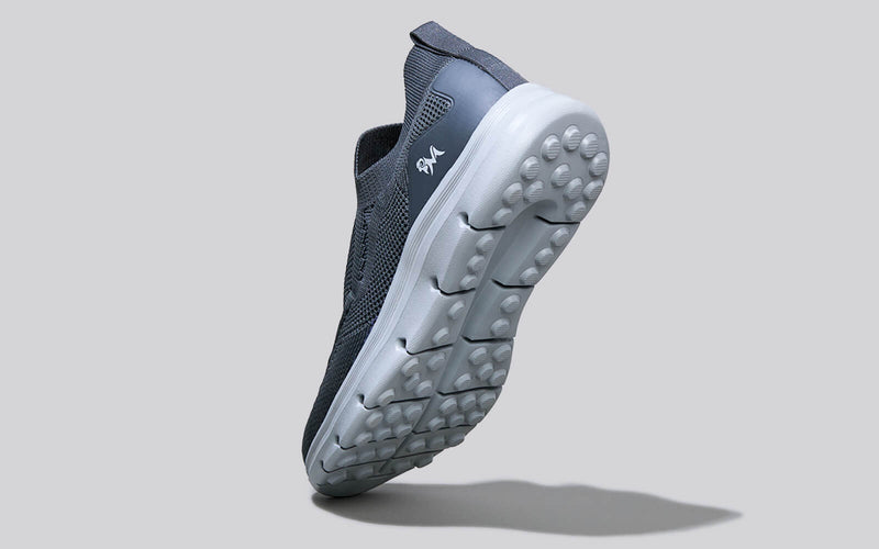 Breathe Ease Slip Ons in Grey for Casual Wear
