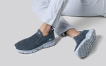 Breathe Ease Slip Ons in Grey for Casual Wear