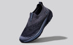 Blend Knit Slip Ons in Black-Grey for Chunky Style