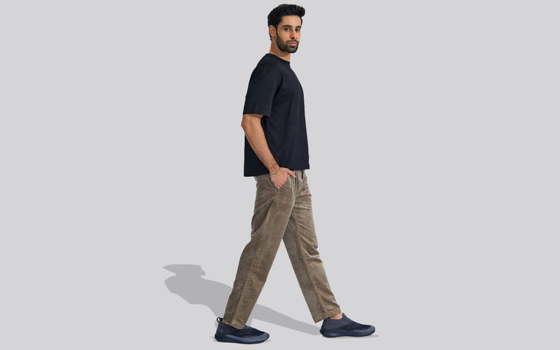 Blend Knit Slip Ons in Black-Grey for Chunky Style