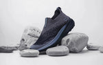 Blend Knit Slip Ons in Black-Grey for Chunky Style