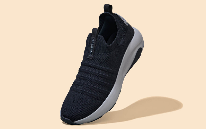 Neeman Shoes Womens Black Slip Ons Begin Walk Breeze Black