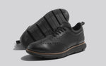 Crossover Brogues Oxfords in Black for Casual Wear