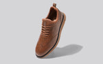 Crossover Brogues Oxfords in Tan for Casual Wear