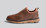 Crossover Brogues Oxfords in Tan for Casual Wear