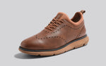 Crossover Brogues Oxfords in Tan for Casual Wear