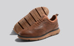 Crossover Brogues Oxfords in Tan for Casual Wear