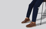 Crossover Brogues Oxfords in Tan for Casual Wear
