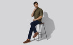 Crossover Brogues Oxfords in Tan for Casual Wear