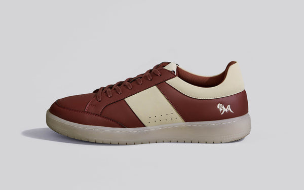 Burgundy-ivory