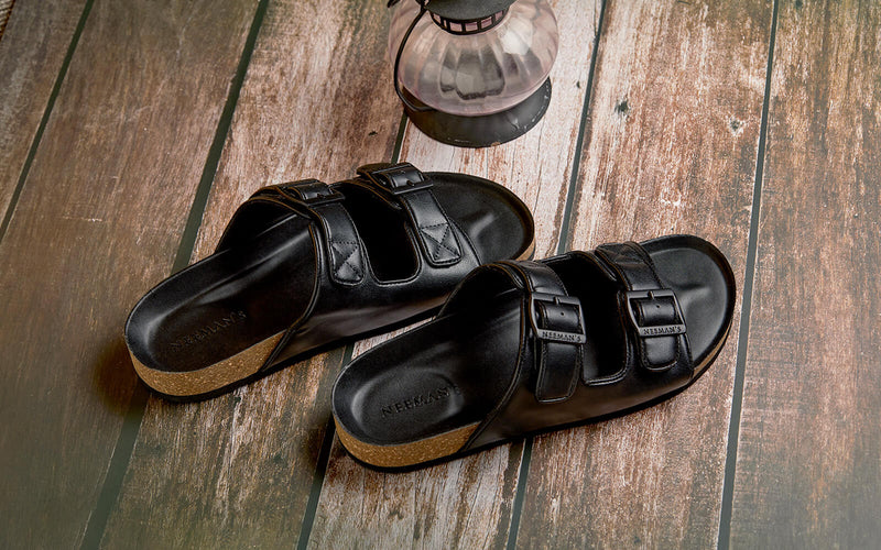 Birkenstock Best Looking Sandals For Men Cork Sandals Solid Black