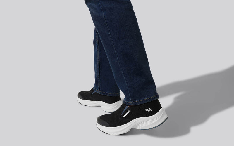 The Dependables Slip On in Black-Blue for Daily Use