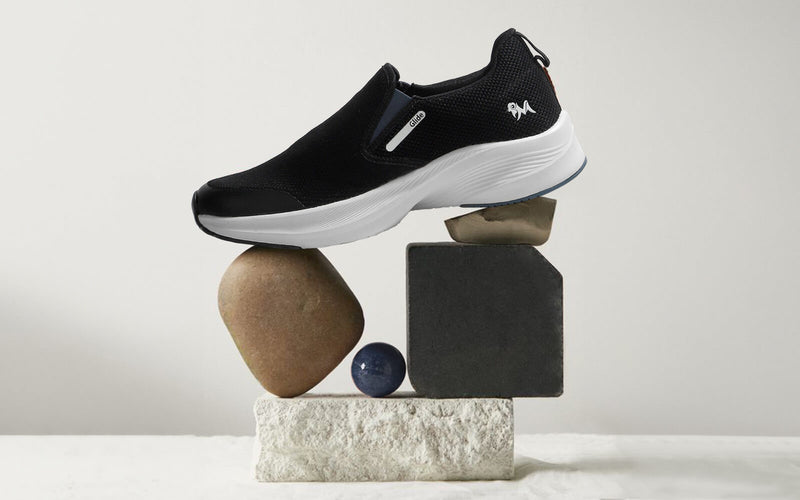 The Dependables Slip On in Black-Blue for Daily Use
