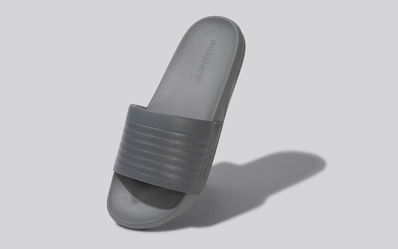 Mens grey slides online