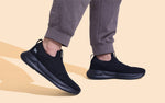 Knit Trainers For Men Slip On in Black for Sports Wear