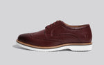 Luxe Brogues Oxfords in Burgundy for Formal Wear