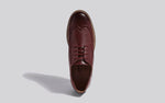 Luxe Brogues Oxfords in Burgundy for Formal Wear
