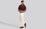 Luxe Brogues Oxfords in Burgundy for Formal Wear