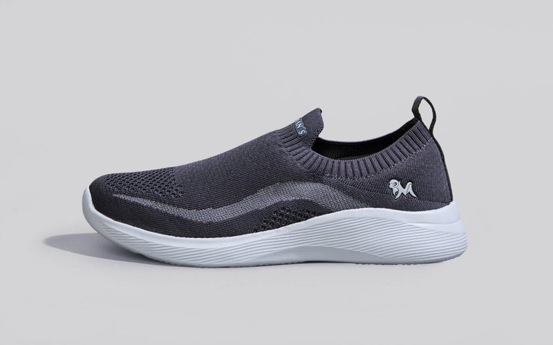 Dark grey slip on shoes shop