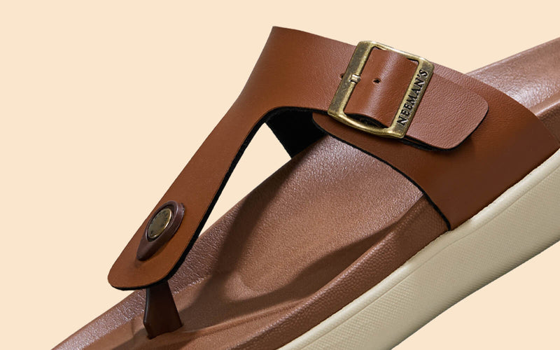 Purewhoosh Breeze Sandals in Tan for Daily Use