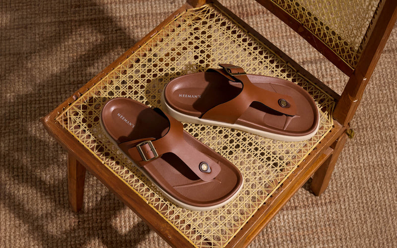 Purewhoosh Breeze Sandals in Tan for Daily Use