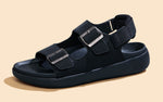 PureWhoosh Duo Glides Sandals in Black for Daily Use
