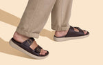 Purewhoosh Flow Sandals in Brown for Daily Use