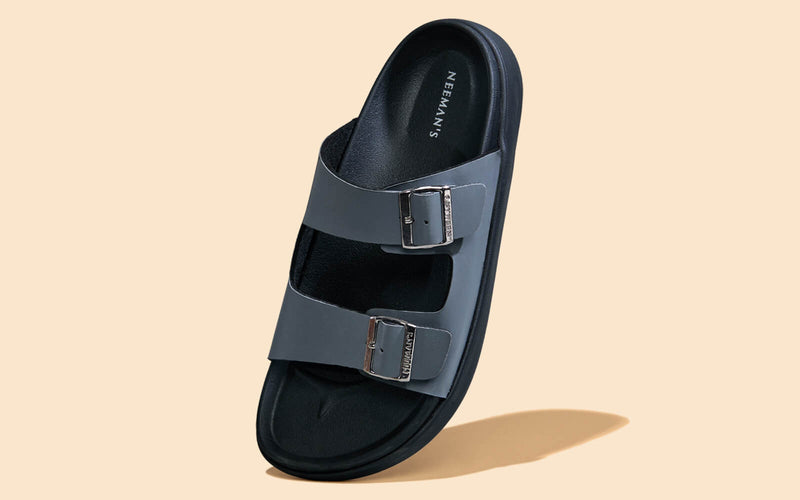 Purewhoosh Flow Sandals in Grey for Daily Use