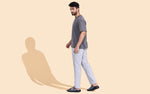 Purewhoosh Flow Sandals in Grey for Daily Use