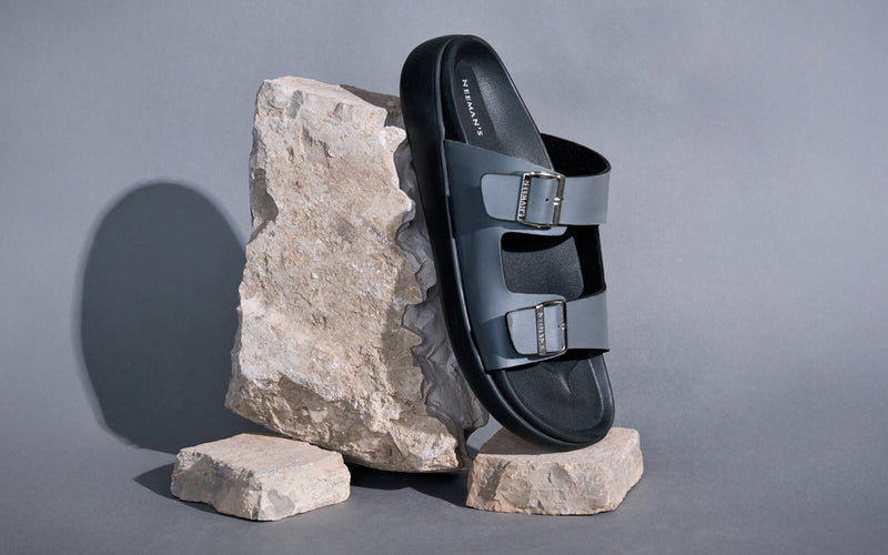 Purewhoosh Flow Sandals in Grey for Daily Use