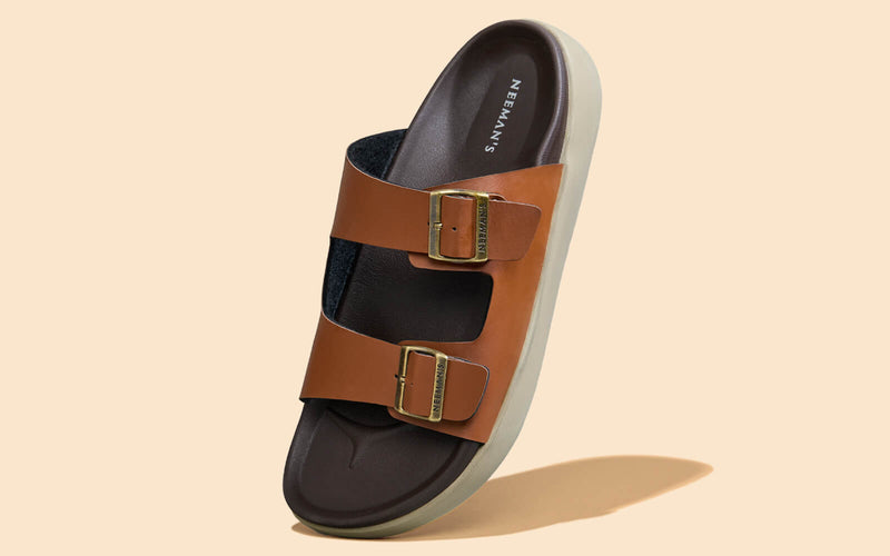 Purewhoosh Flow Sandals in Tan for Daily Use