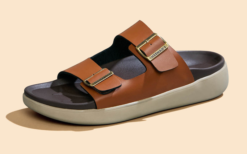 Purewhoosh Flow Sandals in Tan for Daily Use